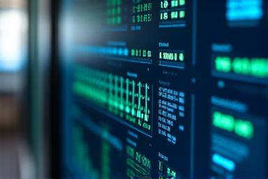 Advanced data visualization dashboard showing business growth metrics